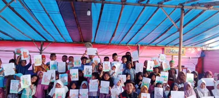 LAZNAS Al-Irsyad Bersama Kampung Qur’an Kembali Mengadakan Trauma Healing untuk Anak-anak Penyintas Gempa Cianjur