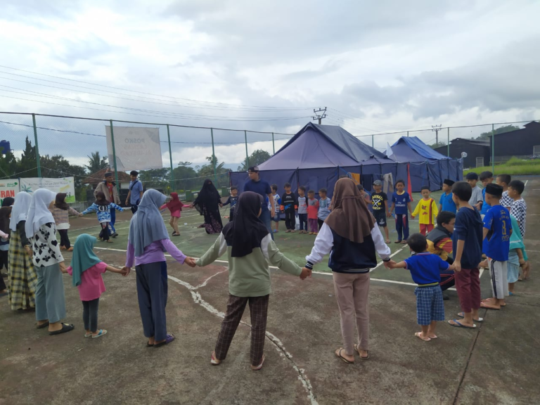 Senam Pagi Gelorakan Semangat Anak-Anak Penyintas Gempa Cianjur
