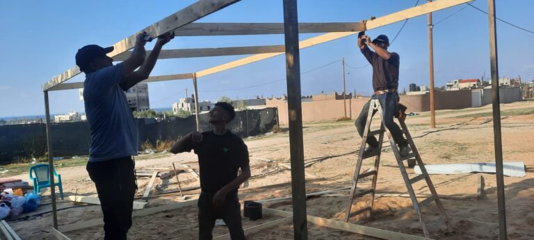 Tenda Darurat Untuk GAZA Terus Dibangun, Ditengah Serangan Zionis Israel
