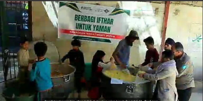 Paket Bergizi Untuk Yaman, LAZNAS Al Irsyad Salurkan Hidangan Berbuka Puasa