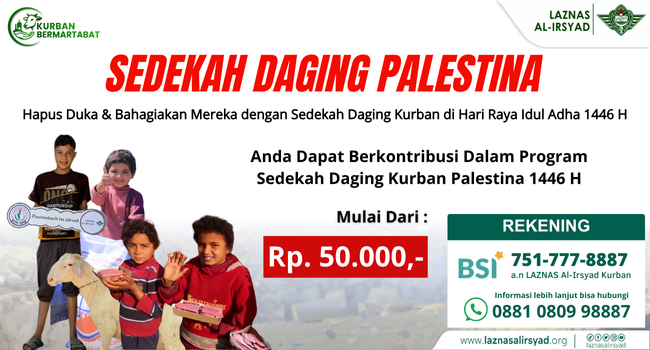 Sedekah Daging Palestina ( 650 x 350 pixel) mobile